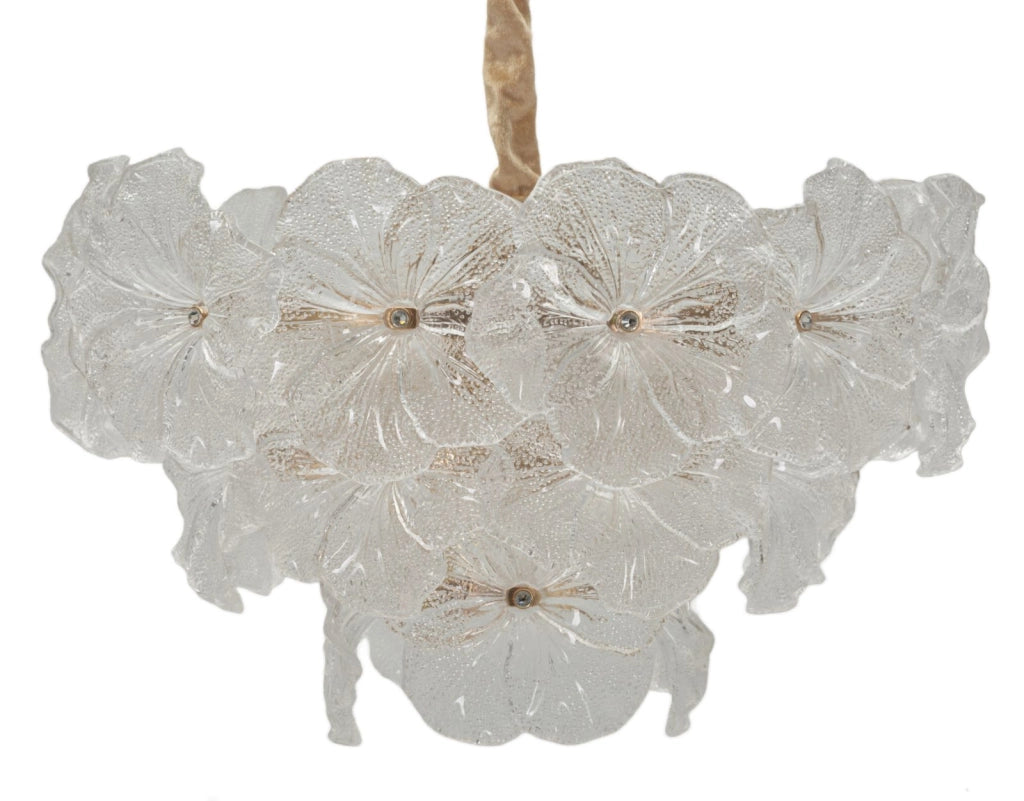 Lampadario Soffitto Ibiscus Ø47x30 cm in Vetro e Ferro Multicolor