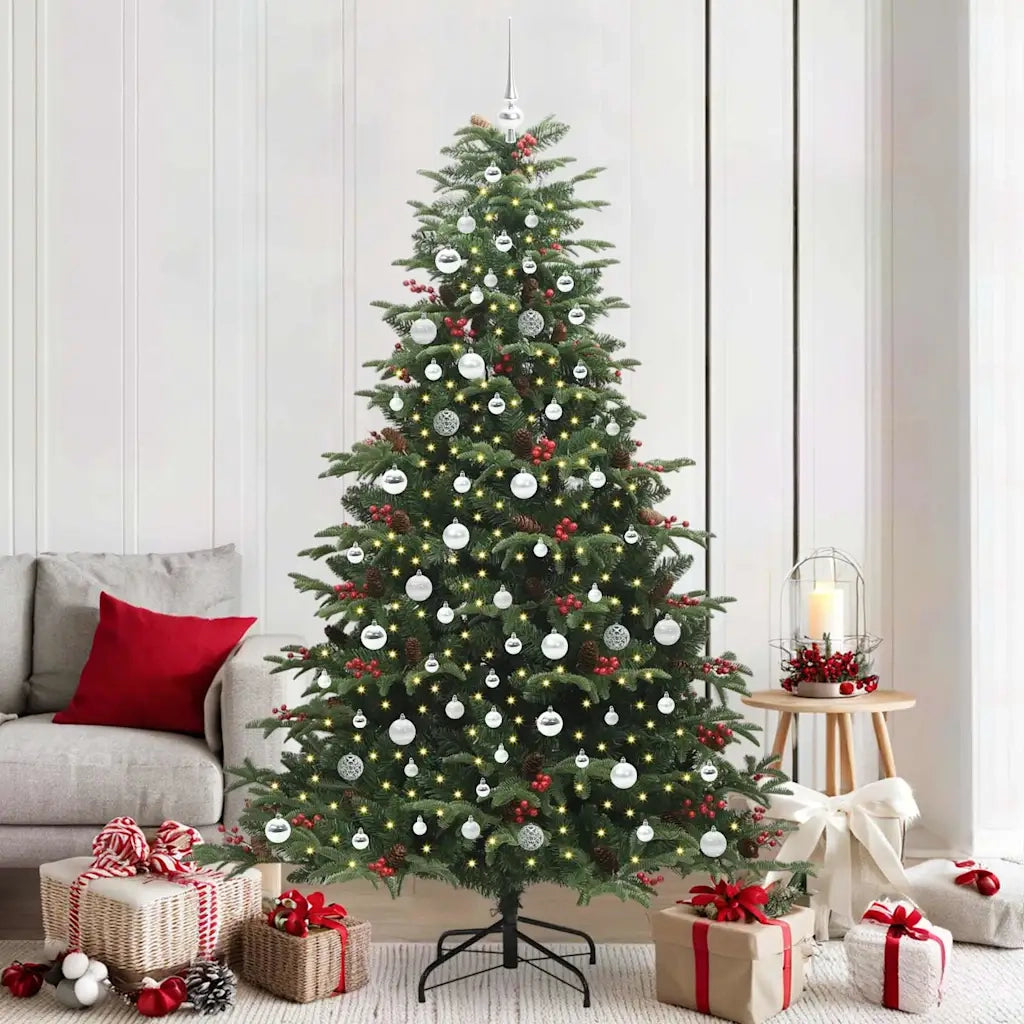Albero di Natale artificiale con 300 LED Verde 210 cm
