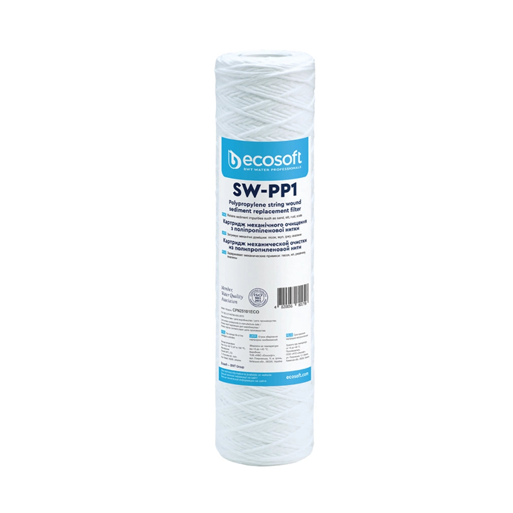 CARTUCCIA FILTRANTE SW-PP 2,5 ECOSOFT- H. 10 Micron 20- ECOSO- pezzi 1