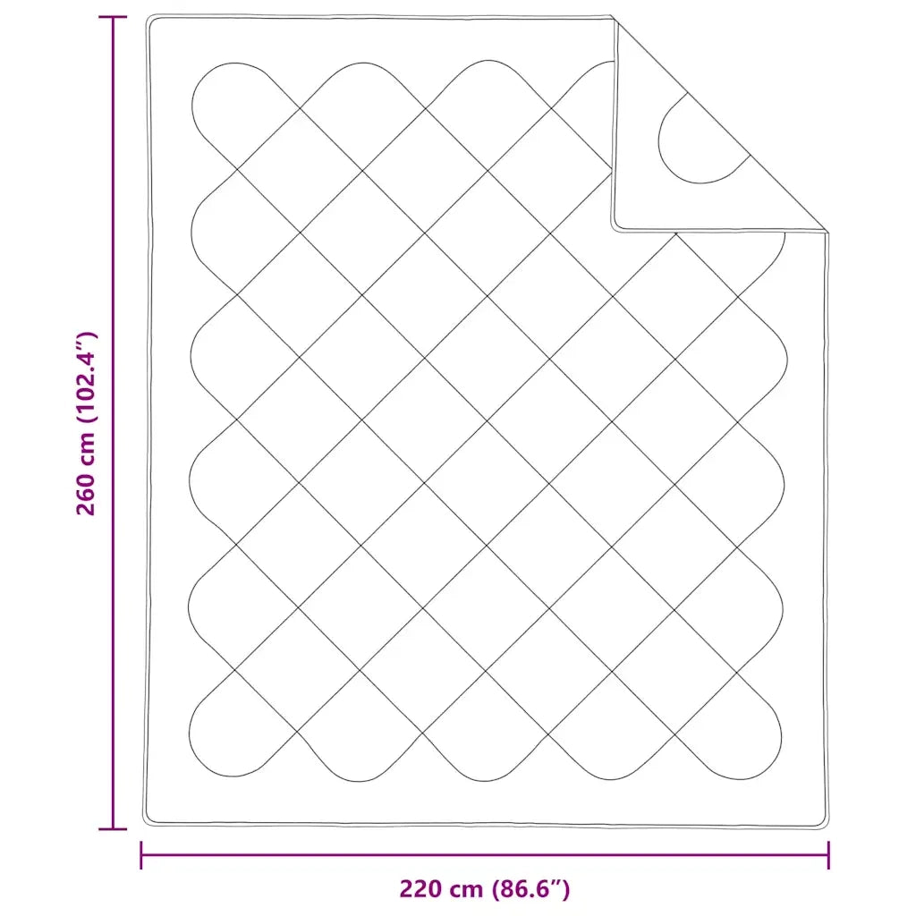 Piumone Bianco 260 x 220 x 4 cm Poliestere 42007767