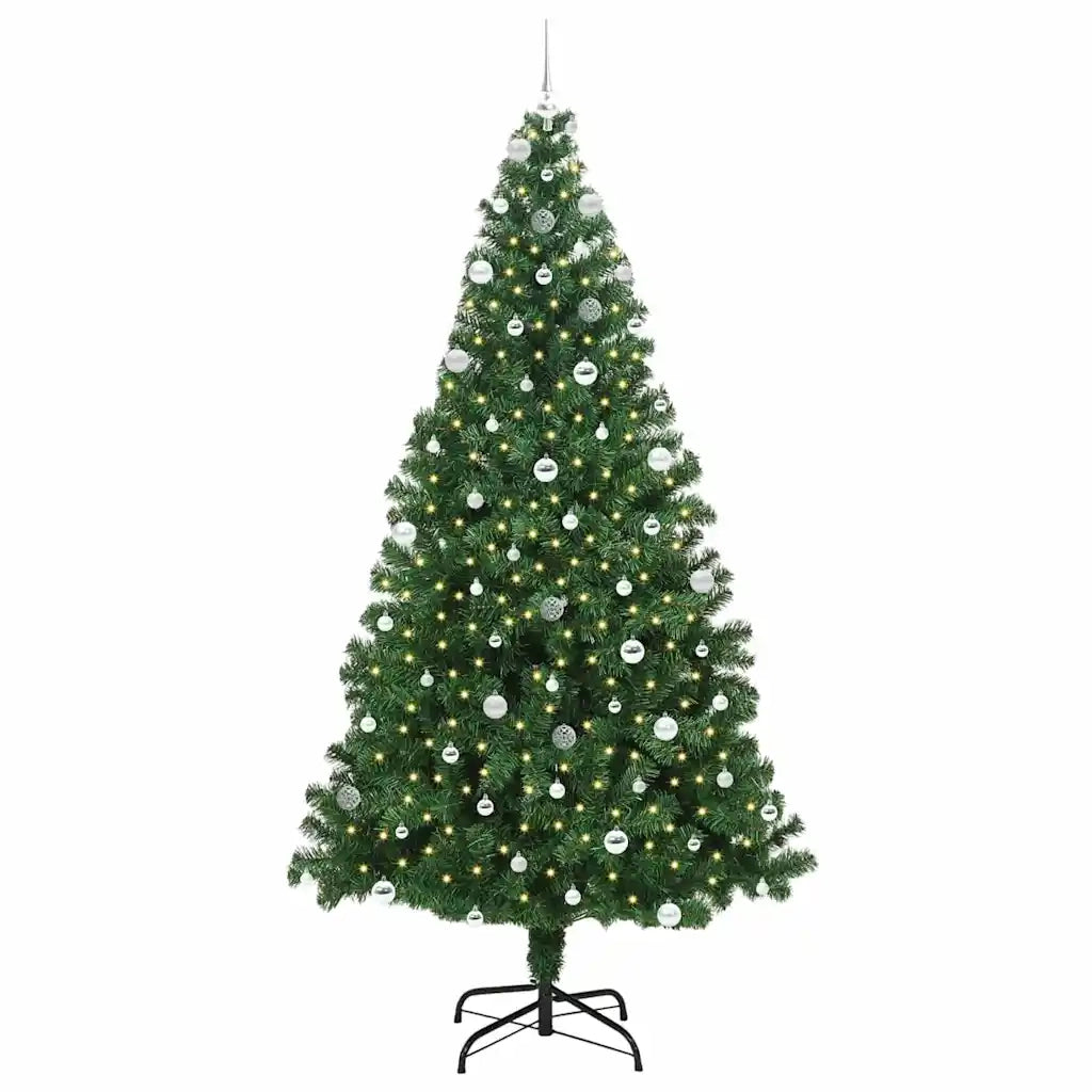 Albero di Natale artificiale con 300 LED Verde 240 cm