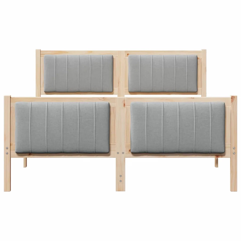 Struttura del Letto Marrone e grigio chiaro 140 x 190 cm