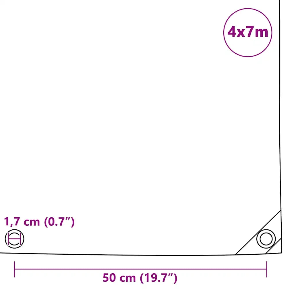 Telone 650 g/m² 4x7 m Verde 43826