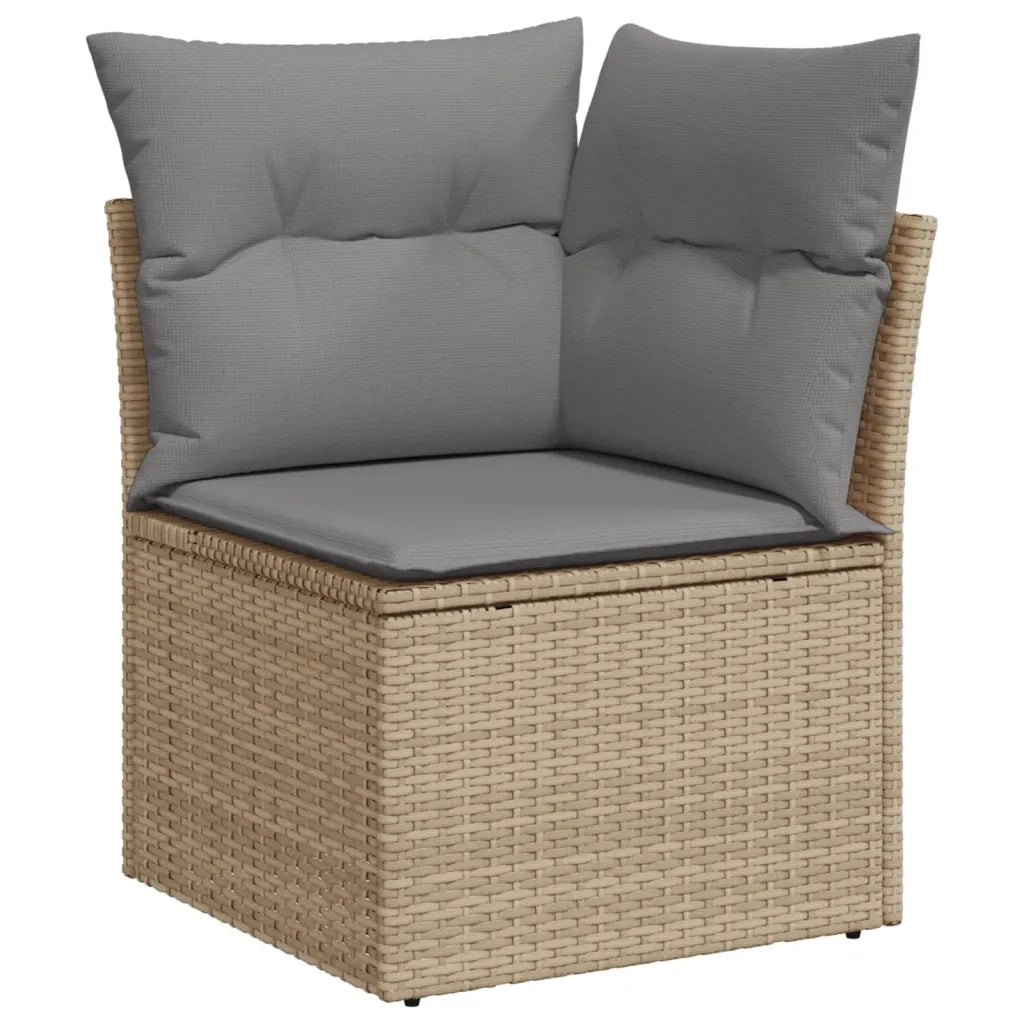 Set Divano da Giardino 12 pz con Cuscini Beige Misto Polyrattan 3226507