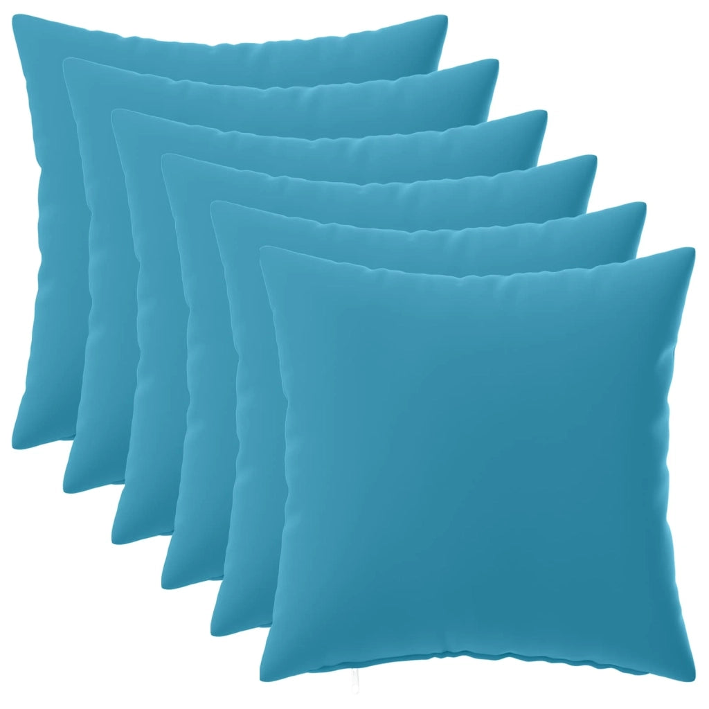 Cuscino con cuscino HEERLEN 6 pz Azzurro Poliestere 926660