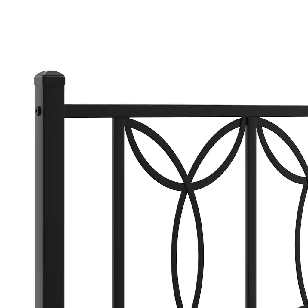 Testiera di Ricambio in Metallo Nero 200 cm 376166
