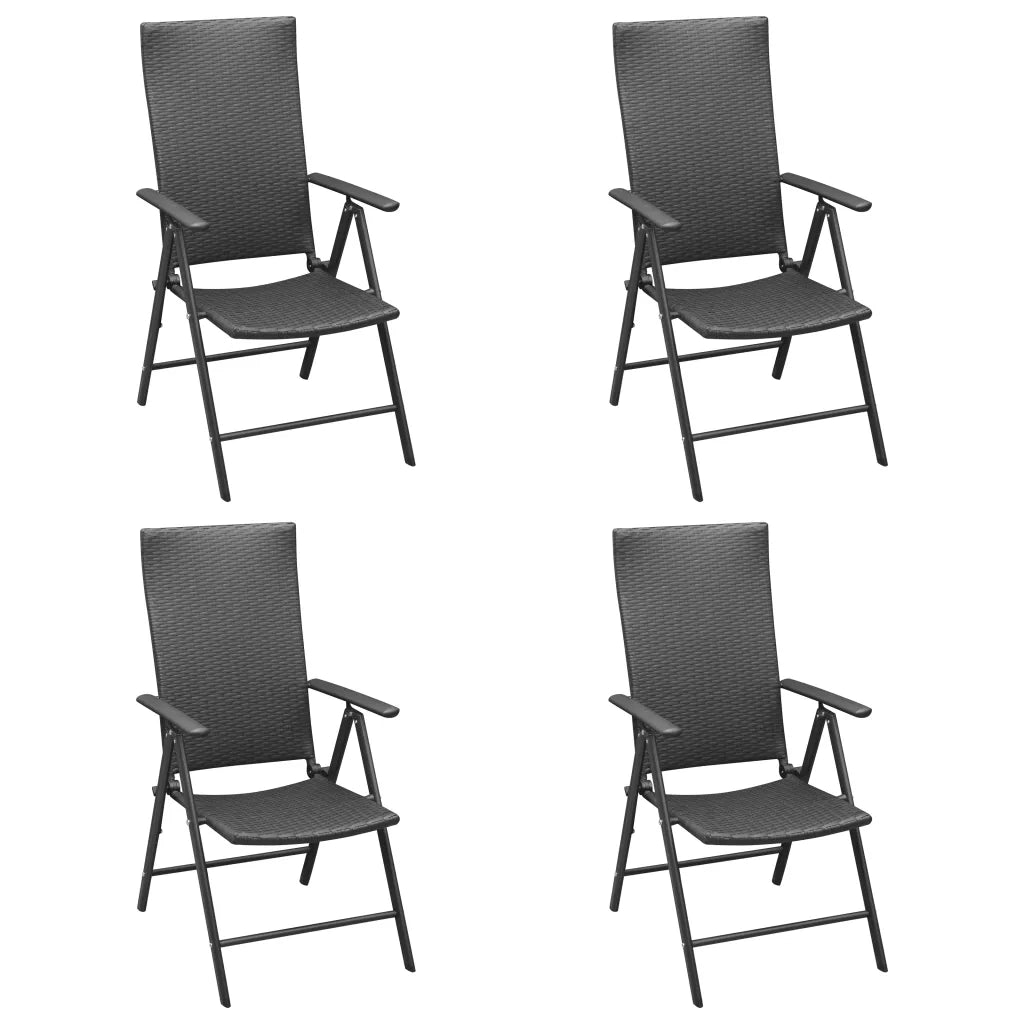 Set da Pranzo da Giardino 5 pz Nero 3060048