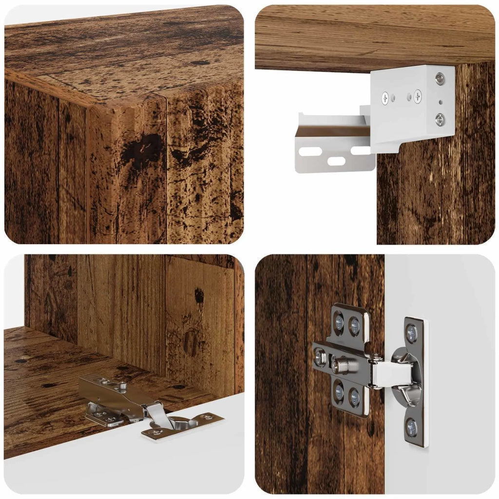 Set mobile TV 8 pcs Legno vecchio Legno multistrato 3409139