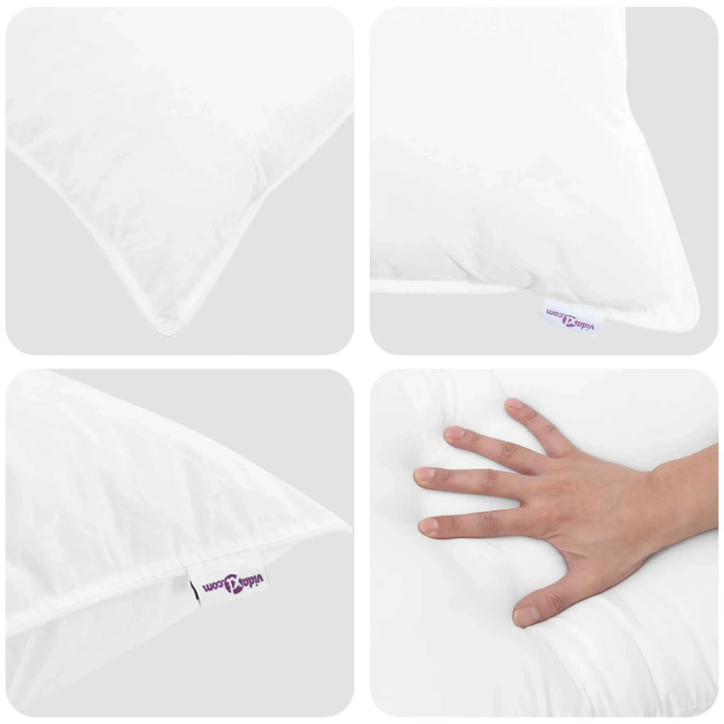 Set di Piumoni con cuscino 2 pcs Bianco Microfibra 3376819