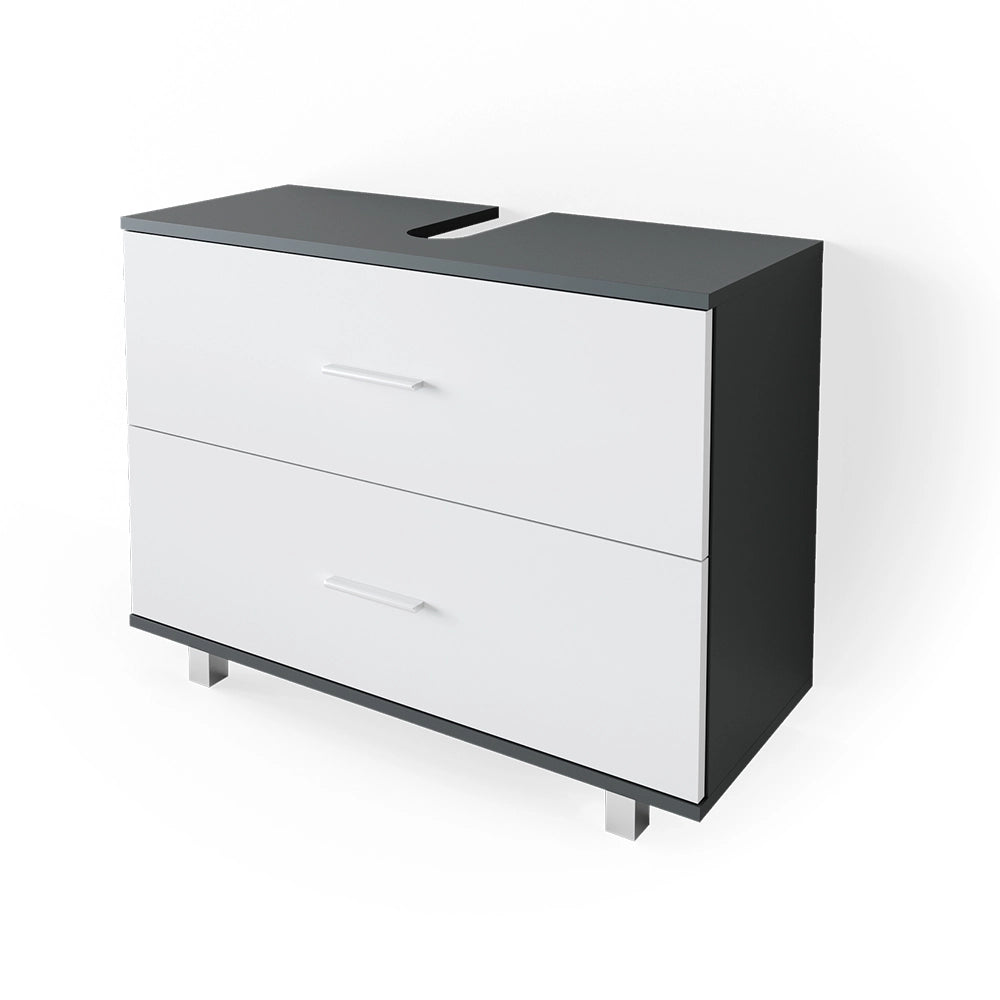 Vicco Mobile sottolavabo per bagno Antracite/bianco 80 x 60.8 cm