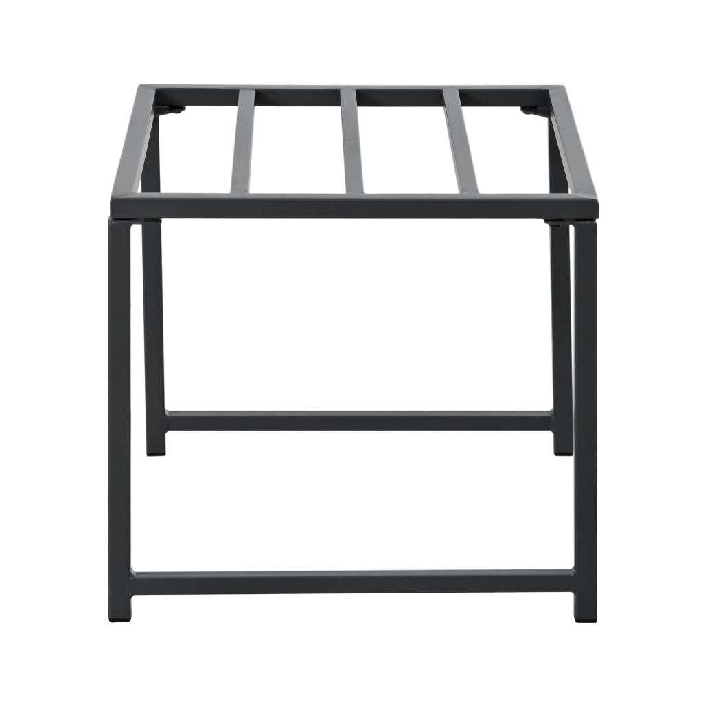 Set da pranzo da esterno 7 pezzi per 6 persone con tavolo quadrato in vetro temperato e sedie con cuscini sfoderabili