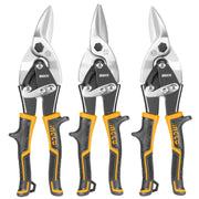 Kit 3 cesoie lattoniere professionali sinistra destra dritta metallo lamiera
