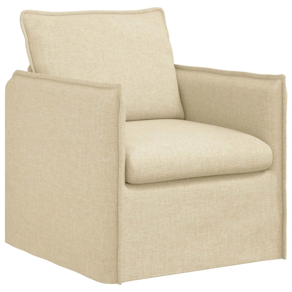 Set di divani 2 pcs Crema 136 x 82 x 85 cm Tessuto 3407528