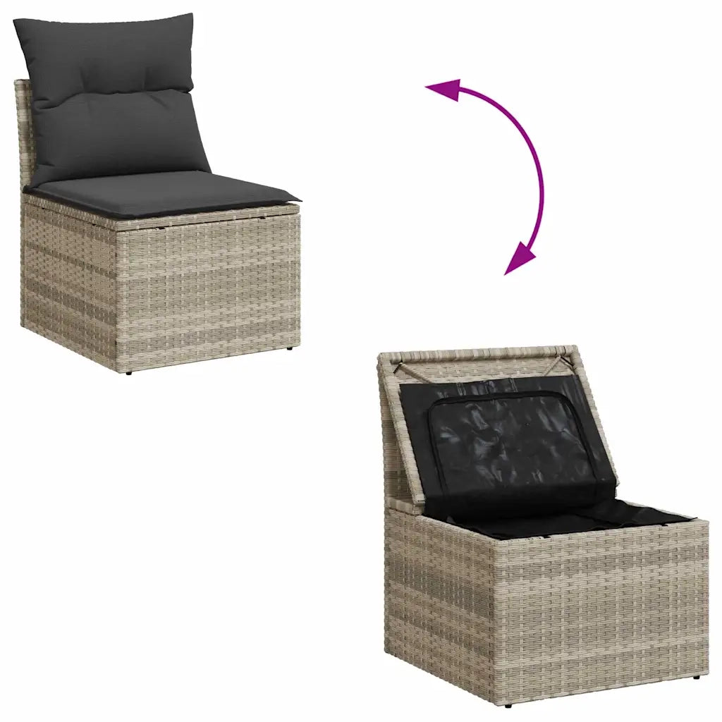 Set di divani con cuscino 4 pcs polyrattan 3360583