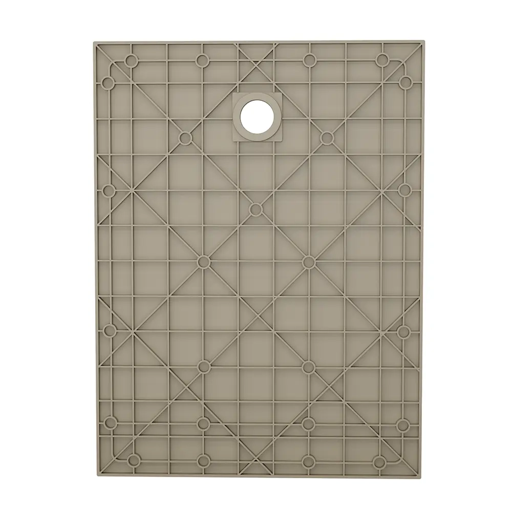 Piatto doccia 80x90 cm colore marrone effetto pietra | Samos