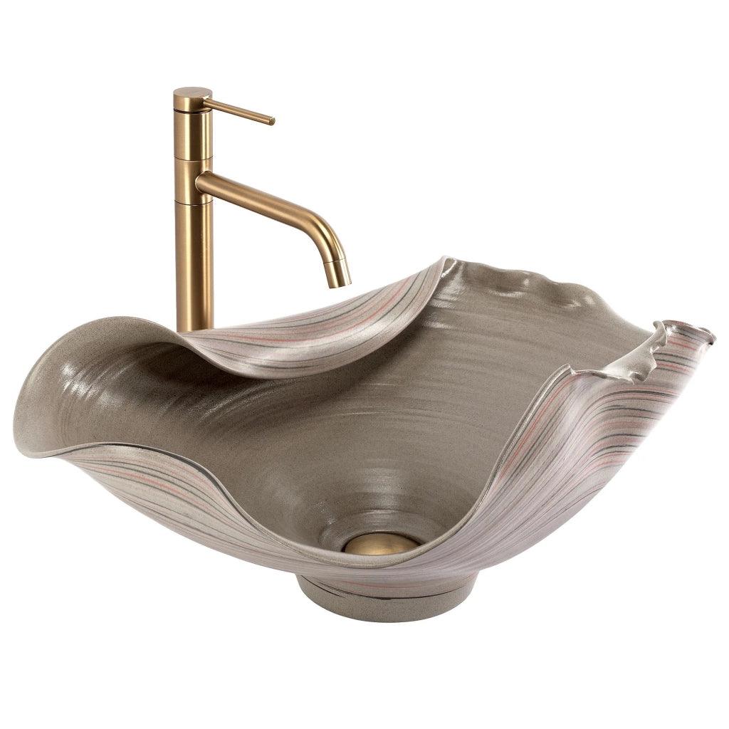 Lavabo Da Appoggio In Ceramica Rea Hm-17 Handmade Art