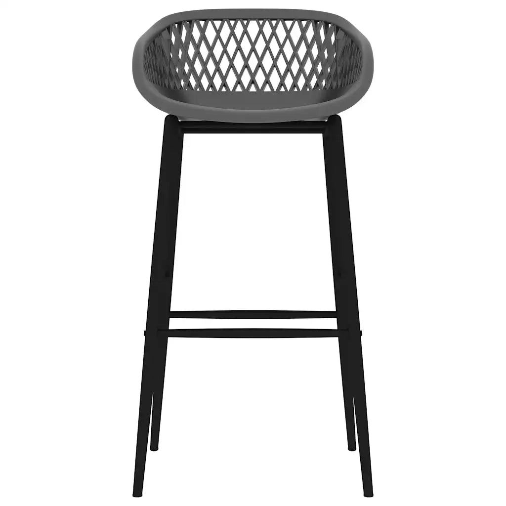 Set da Bar 5 pz Nero e Grigio 3057377