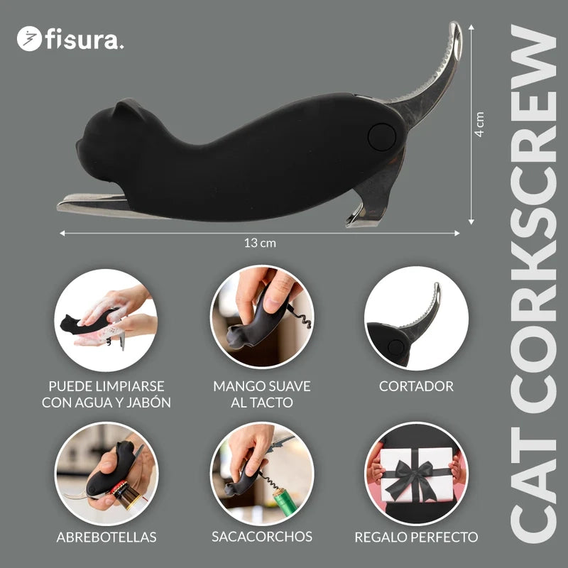 Cavatappi a forma di gatto