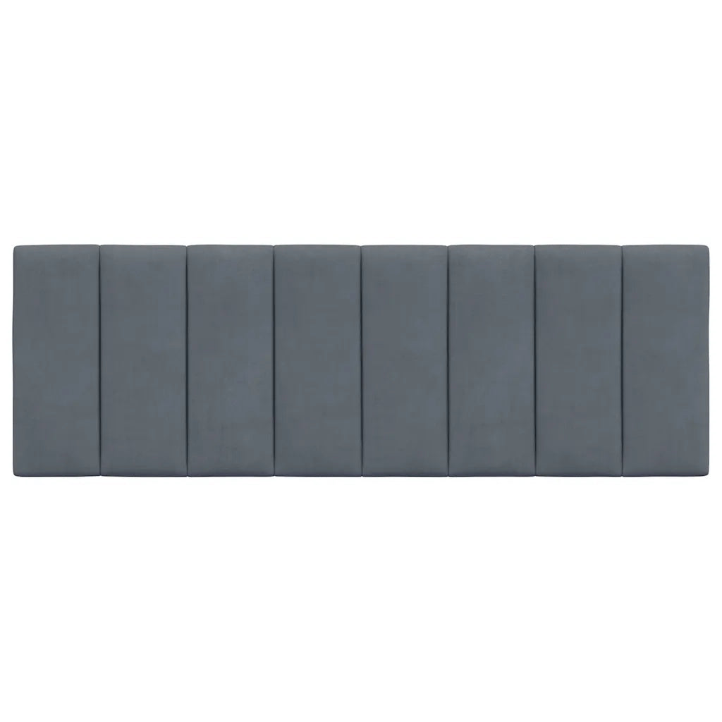 Cuscino Testiera Hanko Grigio Scuro 140 cm in Velluto 374670