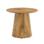 TAVOLINO ROTONDO 50 cm Effetto legno MDF