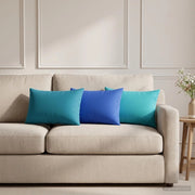 Cuscino con cuscino HEERLEN 6 pz Blu Reale Poliestere 923968