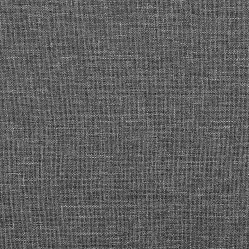 Testiera | Testata Grigio Scuro 100x5x118/128 cm Tessuto