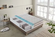 Materasso Piazza e Mezza 140x200 800 molle e Memory Foam - 9 zone differenziate - sfoderabile - alto 25 cm