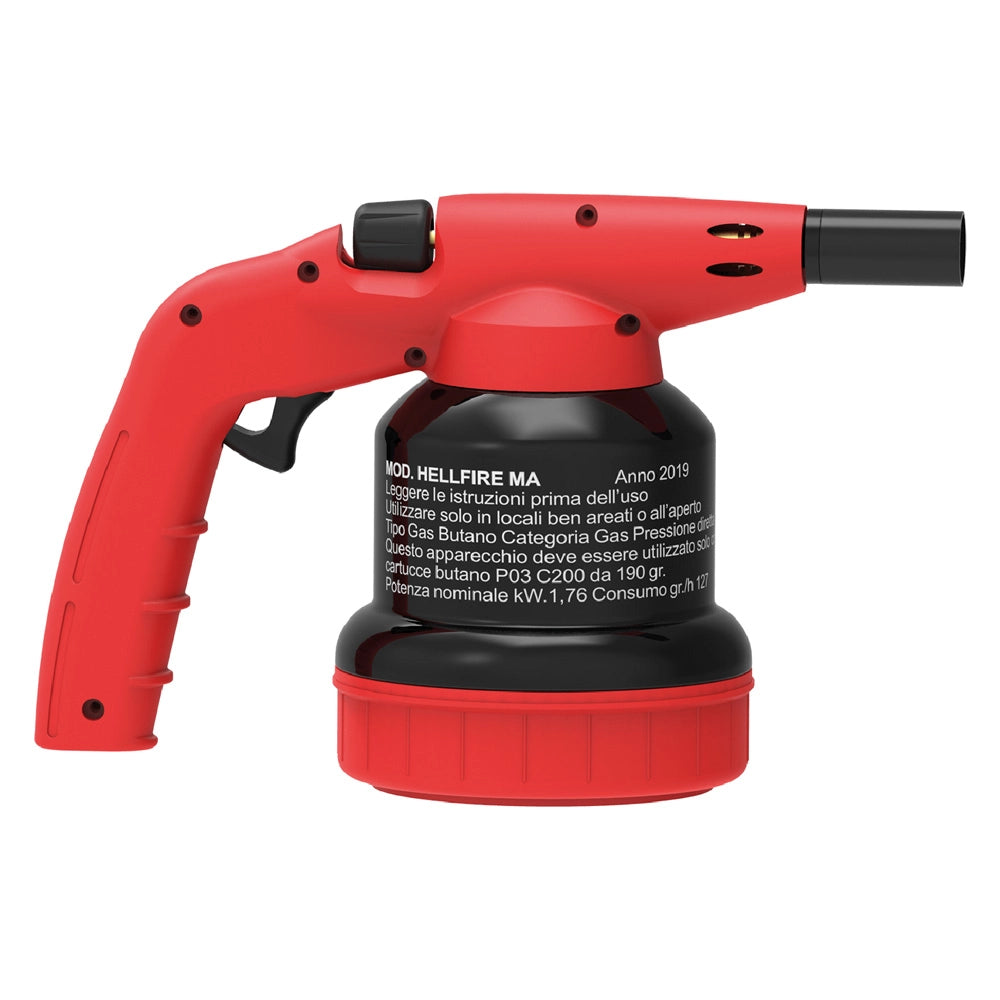 Saldatore a Gas da Riscaldo Modello Corpo Plastica Hellfire Pa