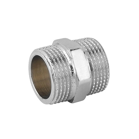NIPLLES DOPPIO MM OTTONE CROMO- 1- CAVAL- pezzi 10