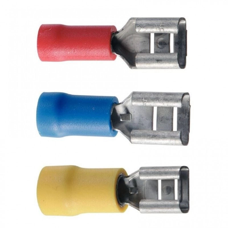 TERMINALE FEMMINA MM 6,3 ROSSO 10P