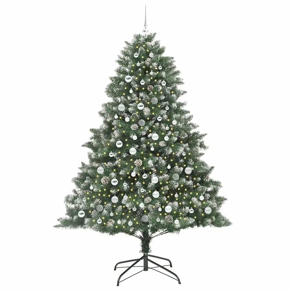 Albero di Natale artificiale con 300 LED Verde 210 cm