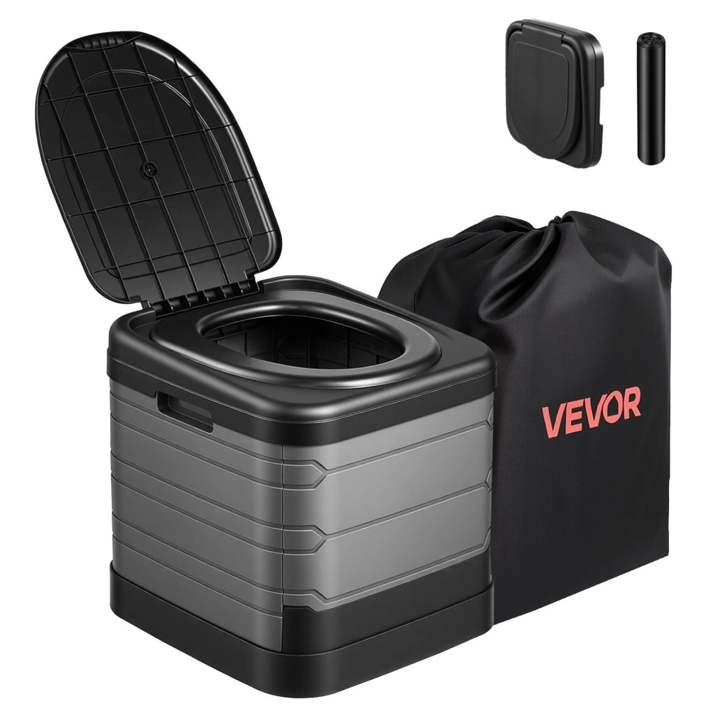 Toilette de Camping Pliable, Toilette Portable avec Capacité de Charge de 150 kg, pour Domicile Camping-car Caravane Bateau Randonnée, WC de Voyage av