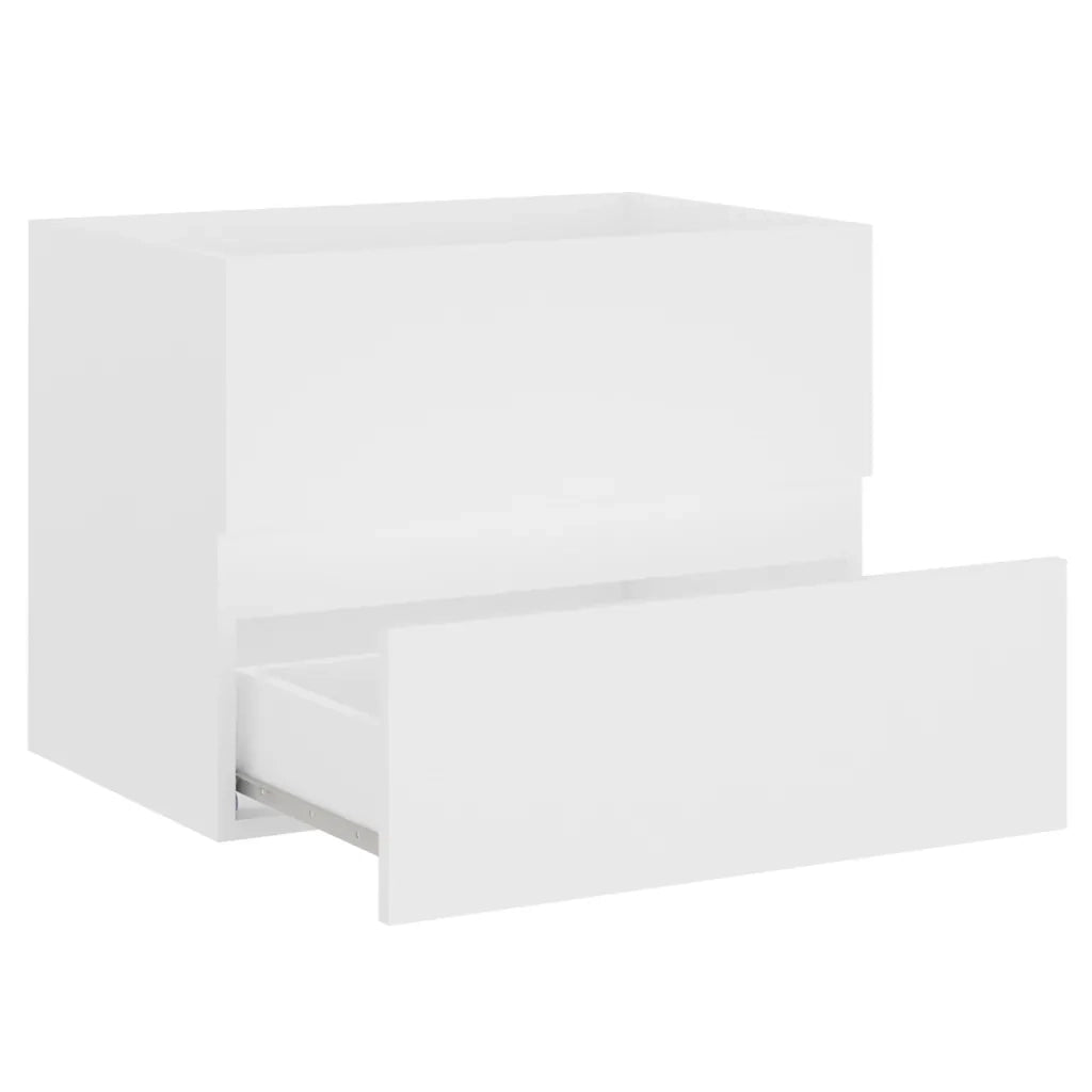 Set Mobili da Bagno 2 pz Bianco in Legno Multistrato 804872