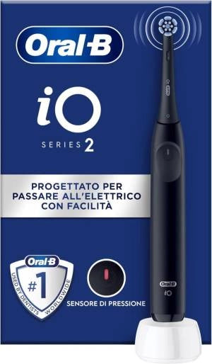 Oral-b io 2 adulto spazzolino rotante nero - 1410043286