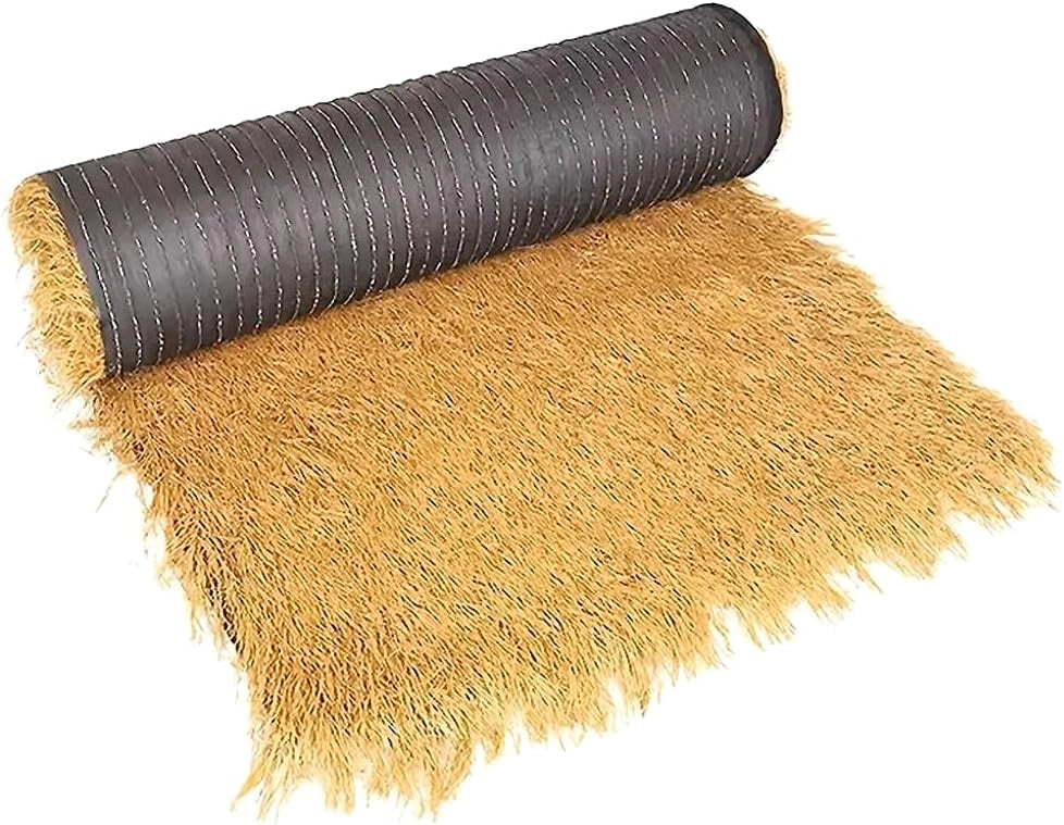 Paglia Sintetica su Rotolo Telo Pacciamatura 1x10 Mt Erba Finta Copri Tetto Tettoia Gazebo Bar