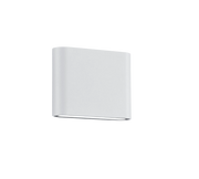 Applique Parete Esterno 2 Led Luce Doppia Bianco 11 cm Thames II GD Trio