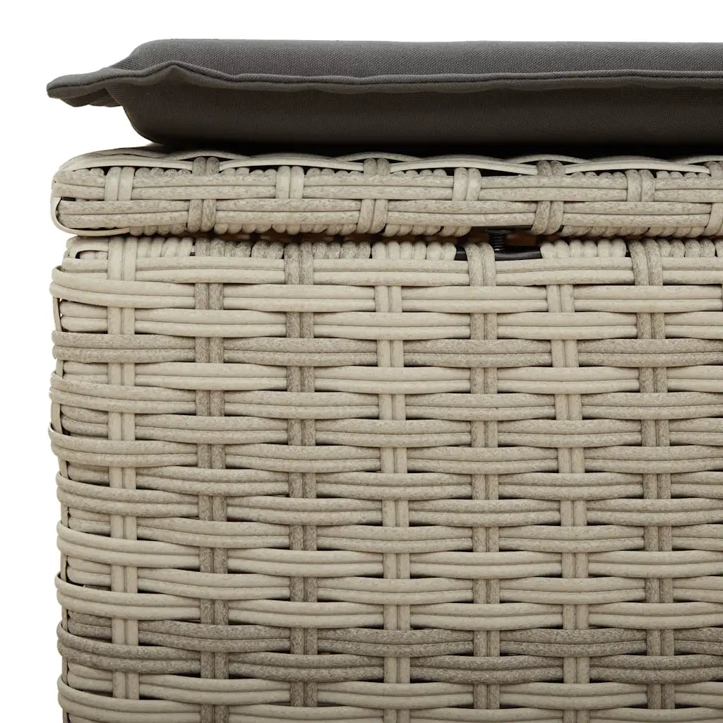 Set Divano da Giardino 6pz con Cuscini Grigio Chiaro Polyrattan 3325528