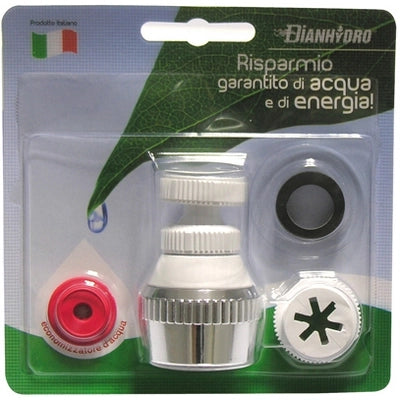 SNODOVITE COMPLETO DI ADATTATORE E GUARNIZIONE- Cromo- DH- pezzi 1