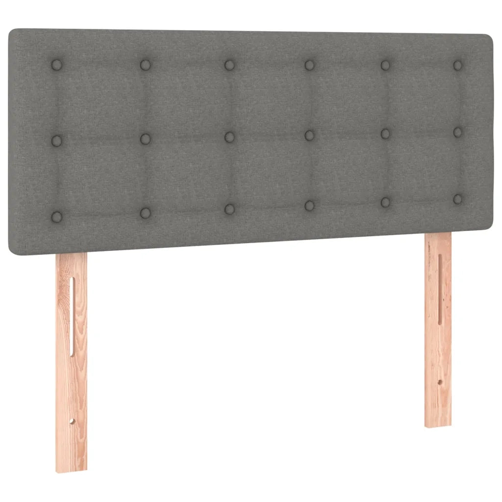 Testiera Grigio Scuro 100x5x78/88 cm in Tessuto