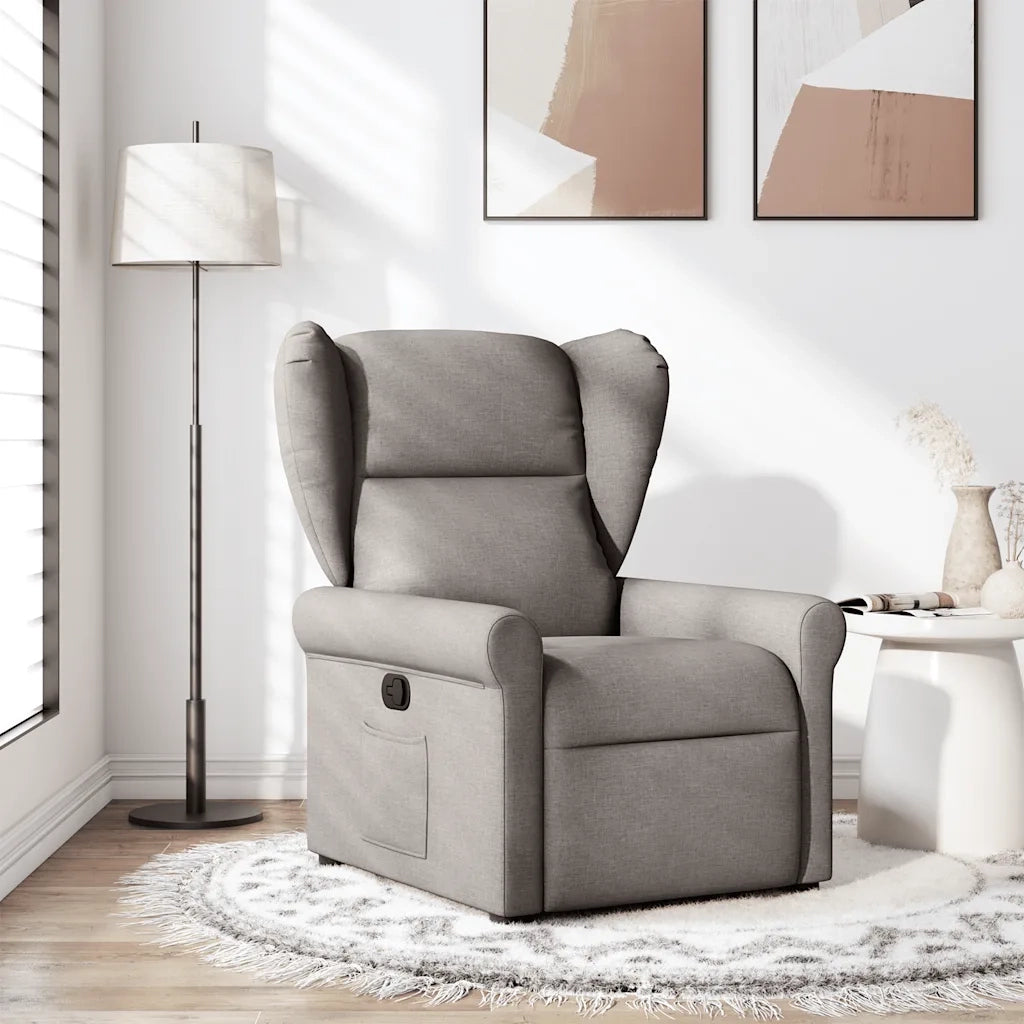 Poltrona Reclinabile in Tessuto Tortora 4015663
