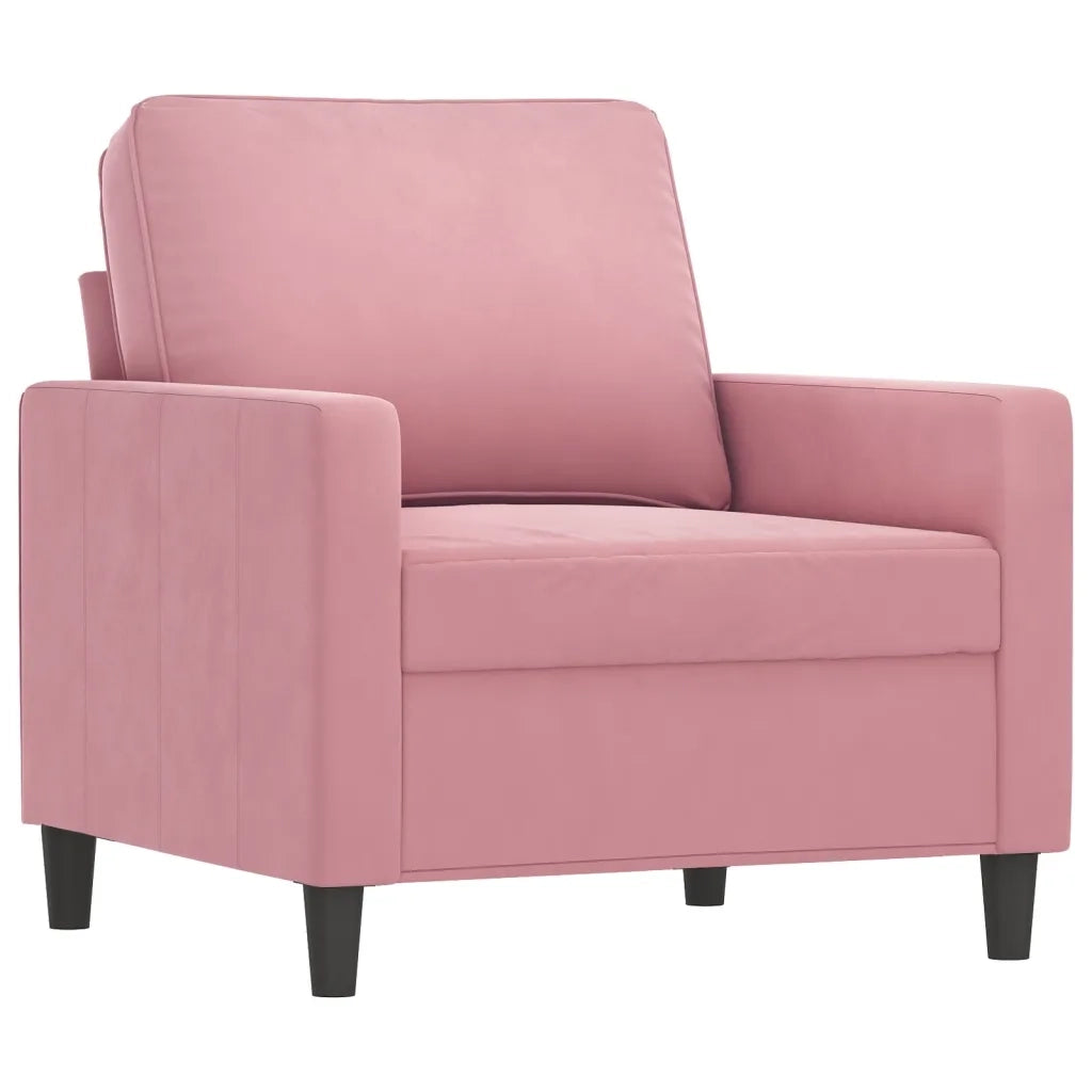 Poltrona Rosa 60 cm Velluto 359182