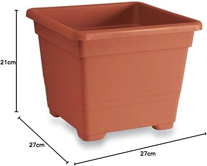 VASO QUADRATO cm 27x27x21h