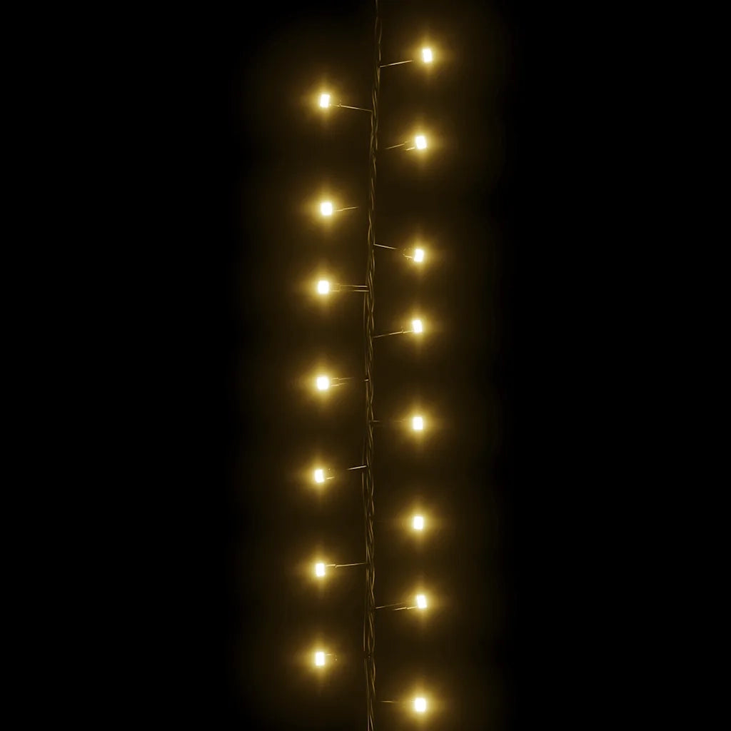 Stringa LED Compatta con 3000 Luci LED Bianco Caldo 65 m PVC 343269