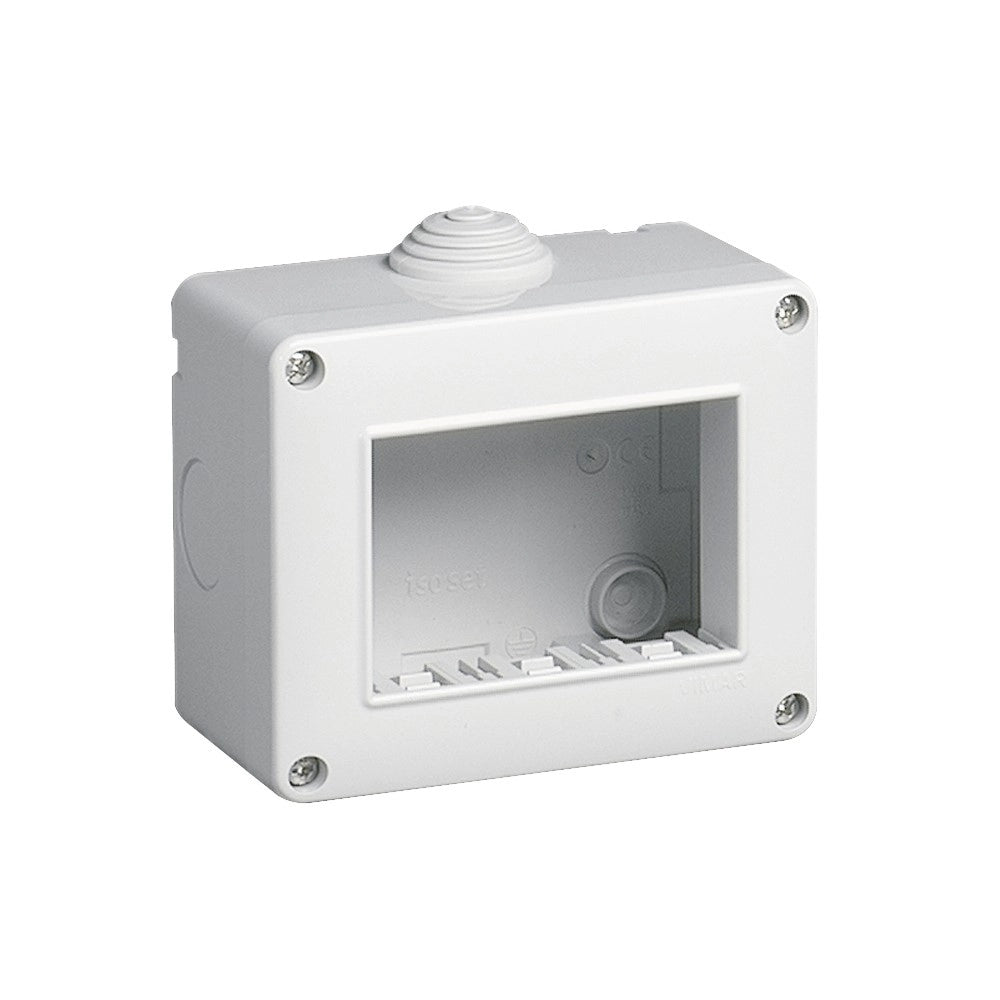 Vimar ip40 contenitore 3p protetto per serie civili eikon arkè e plana