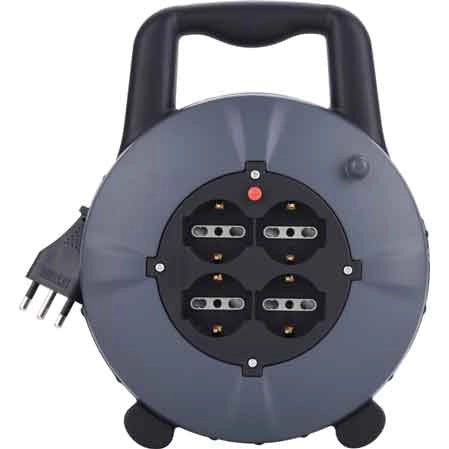 AVVOLGICAVO DOMESTICO CON MANICO 10 mt - ELECTRALINE