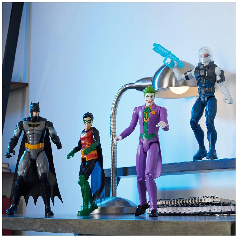 DC Comics Set 4 Action Figure Batman Robin Joker e Mr. Freeze Snodabili 30.5 cm