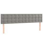 Testiera | Testata Grigio Chiaro 160x5x78/88 cm in Velluto