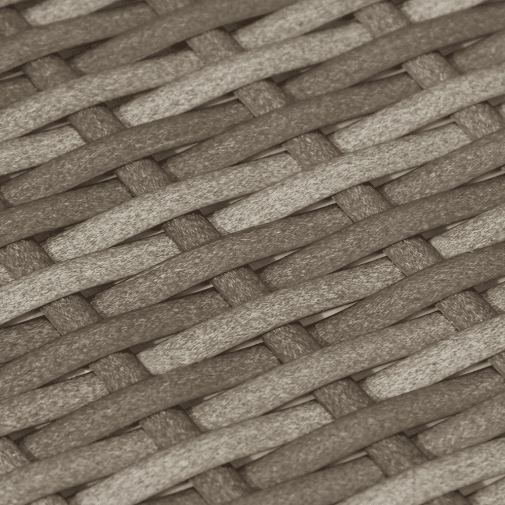 Set Divano da Giardino 6 pz con Cuscini Grigio in Polyrattan 3256900