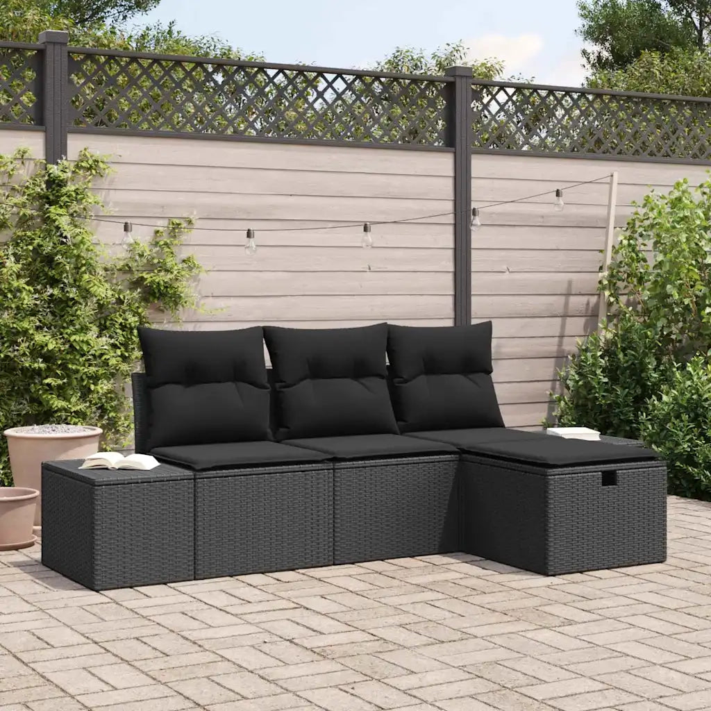 Set di divani con cuscino 4 pcs polyrattan 3360684