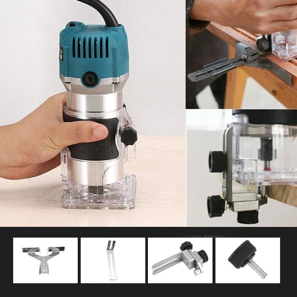 Fresatrice Verticale Elettrica 710W 6MM Rifilatore fresa X Legno Trimmer
